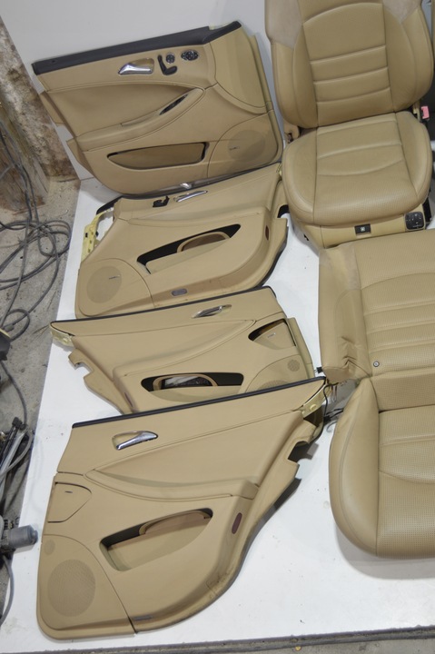 фото №6, Сидіння обшивки комплект amg mercedes cls w219 584 exclusive leather - коричневий