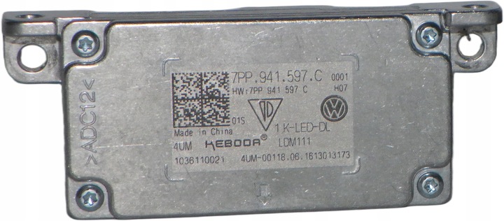 фото №1, Модуль led преобразователь seat ibiza 5 mk5 vw tiguan 7pp941597c 7pp.941.597.c