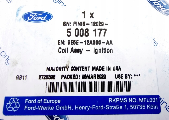 фото №11, Котушка запалювання 2.0 25 ford ranger transit tourneo