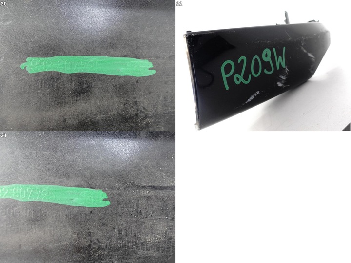 фото №12, Porsche 911 992 turbo 20- бампер спойлер планка накладка накладка перед