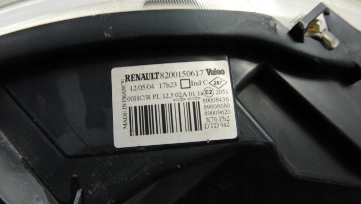 фото №12, Renault kangoo i рестайлинг фара передняя правая 8200150617
