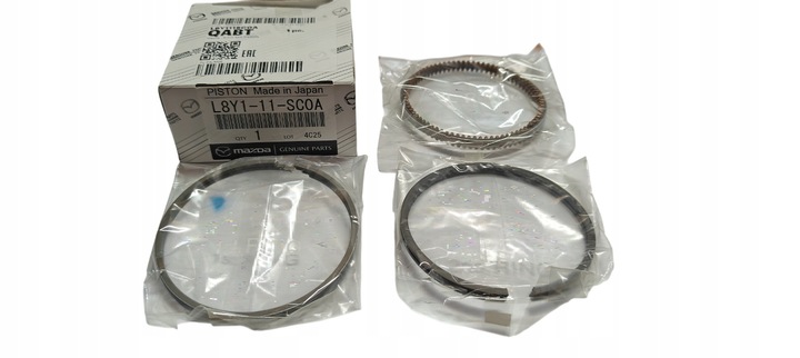 фото №1, Кольца поршневые комплект оригинал оригинальный номер mazda 5 6 mx-5 1.8 l8y1-11-sc0a