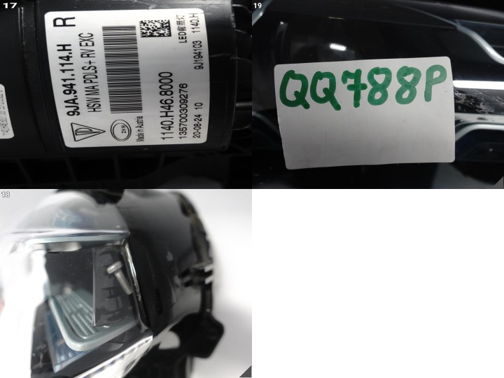фото №15, Porsche taycan 9j1 19-24 фара полный led matrix pdls+ exc ice синий правая