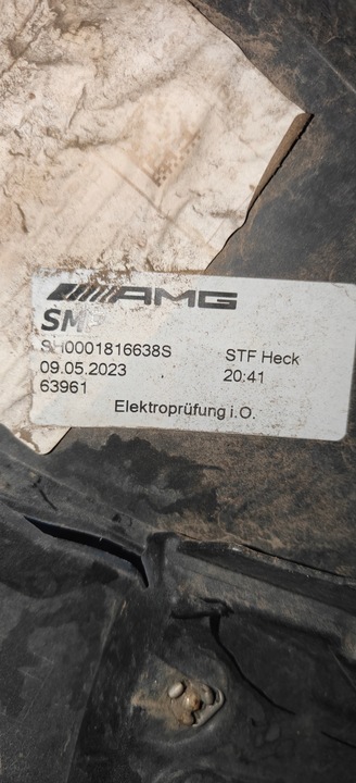 фото №12, Mercedes sl w232 a232 r232 бампер балка зад дифузор amg 63 43 amg