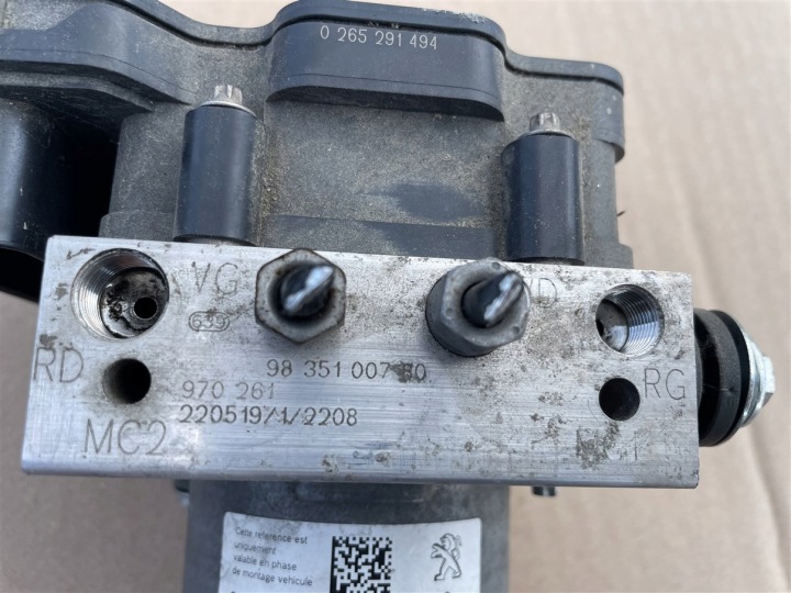 фото №6, Насос модуль управления abs esp 9846767680 0265291494 peugeot 308 t10 iii 3 22-25r