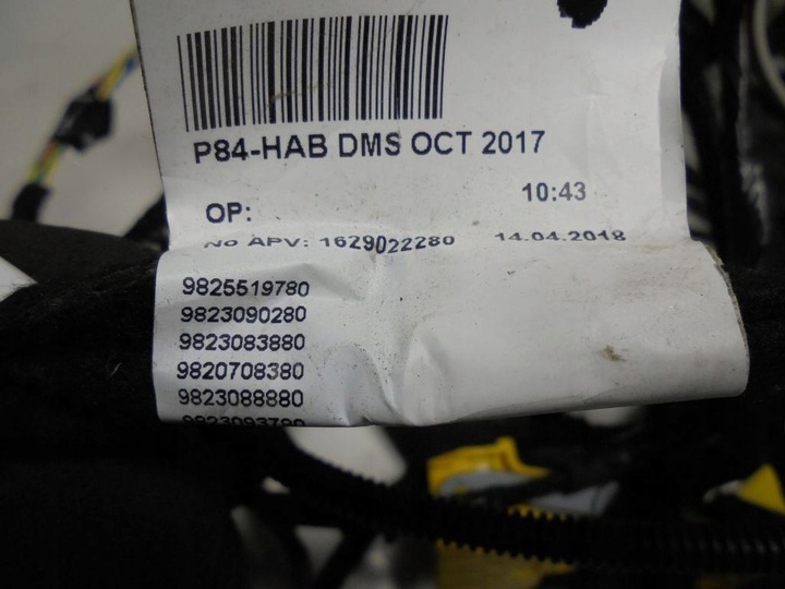 фото №10, Жгут установка кабины 9843461980 9806192580 peugeot 3008 ii 2 19r. 1,5d