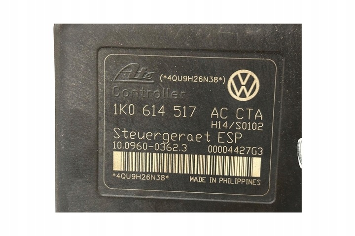 фото №8, Насос abs vw touran 1t1, 1t2 1k0614517ac 1.9l дизель 77kw 2004