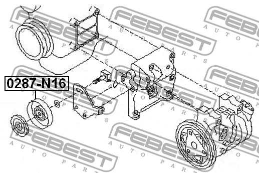 фото №11, Ролик натяжна ремінь кондиціонера nissan almera