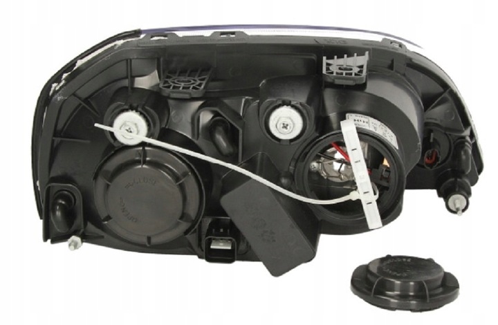 фото №14, Фара p h1/h7, электрический, з двигателем, цвет вкладыш: хромированный