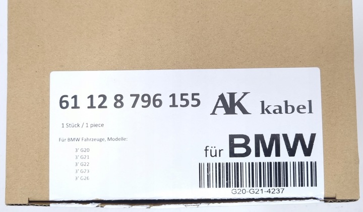 фото №11, Кабель патрон / заряд піротехнічний plus bmw g20 g21 g22 61128796155 8796155