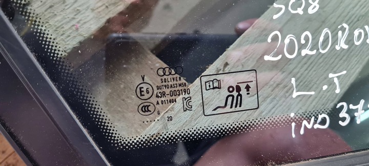 фото №7, Sq8 q8 rsq8 скло кузовна ліва лівий зад чорний 20r 4m8845297p