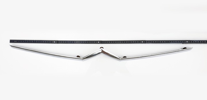 фото №16, Citroen c5 i igen планка хром хромована капота капот решітка радіатора перед передня