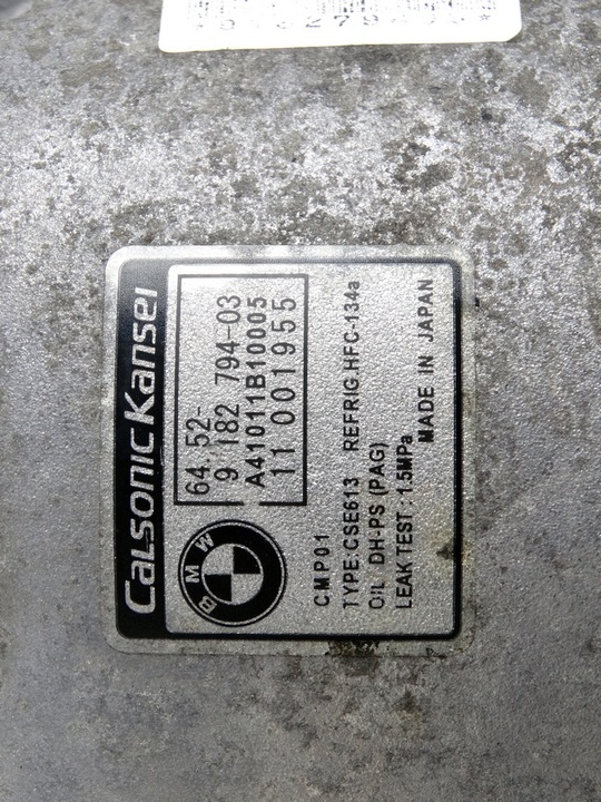 фото №10, Компрессор насос кондиционера bmw 116i 118i 120i 316i 318i 320i 9182794