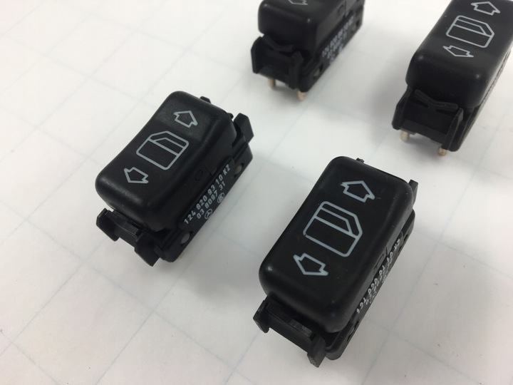 фото №7, Кнопки електричних скло комплект mercedes w124 праві лівий зад перед