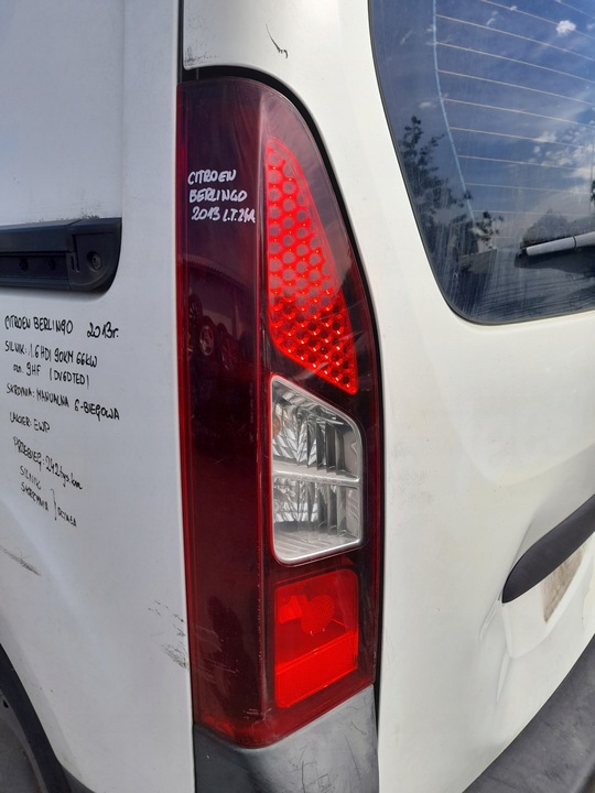 фото №3, Citroen berlingo ii лампа левый зад левая задняя