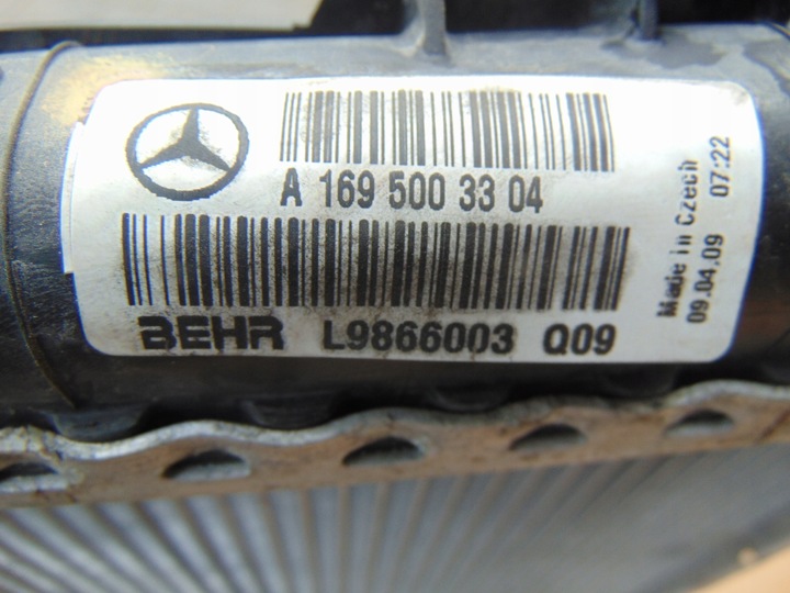 фото №5, Радиаторов воды mercedes w169 2.0cdi a1695001803