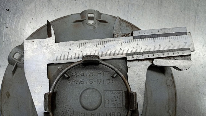 фото №10, Ковпачки алюмінієвий диск vw оригінальний номер 3c0601149q vw 145mm