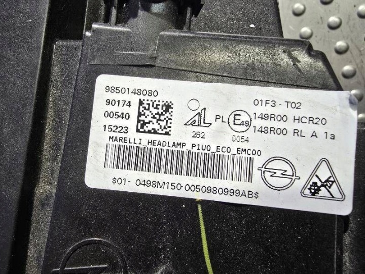 фото №15, Opel grandland x рестайлинг 22- полный led 9850148080 фара передняя правая
