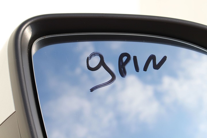 фото №6, Vw passat b8 la7w дзеркало двері праві 9 pin кабелі зовнішні контактів el.skł