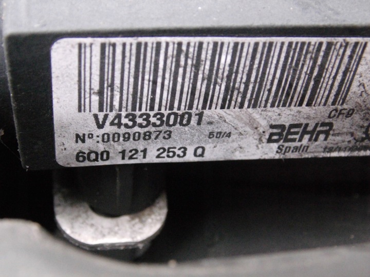 фото №11, Pas переднее радиатор вентилятор skoda fabia ii roomster 1.2 12v 1.4tdi