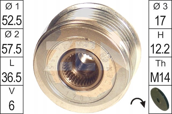 фото №2, Зчеплення генератора era zn5572