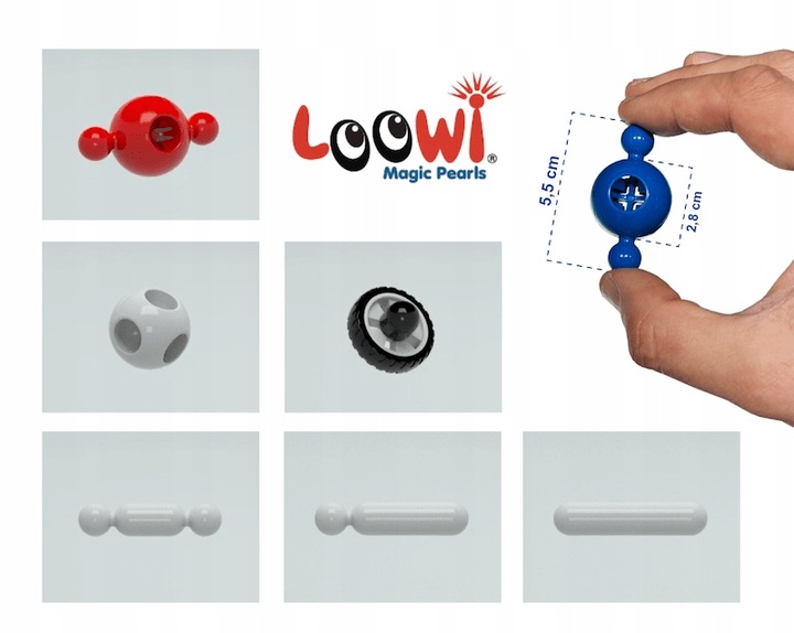 Будівельні блоки Lowi balls-Освітній набір 525 el.