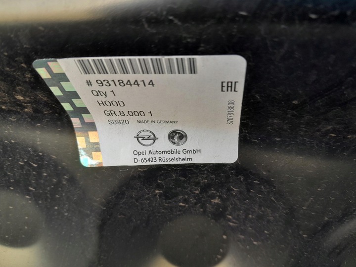 фото №13, Opel zafira b 05- капот перед передня оригінал