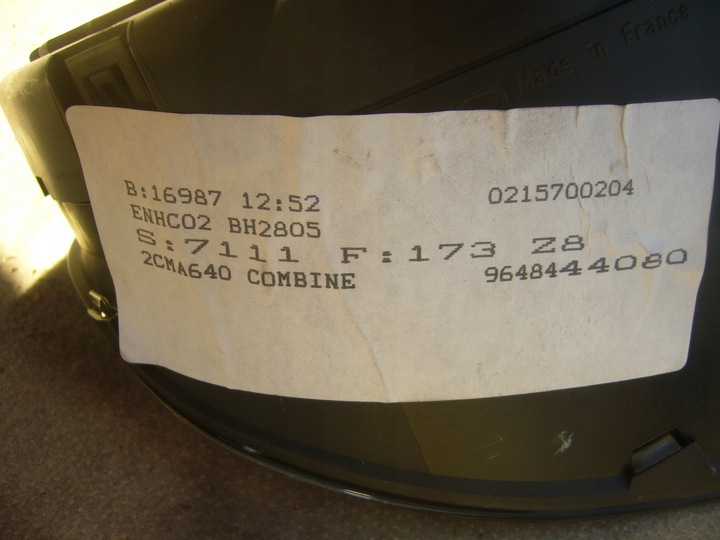 фото №6, Peugeot 607 спідометр  прилади eu європа автомат 2.0hdi