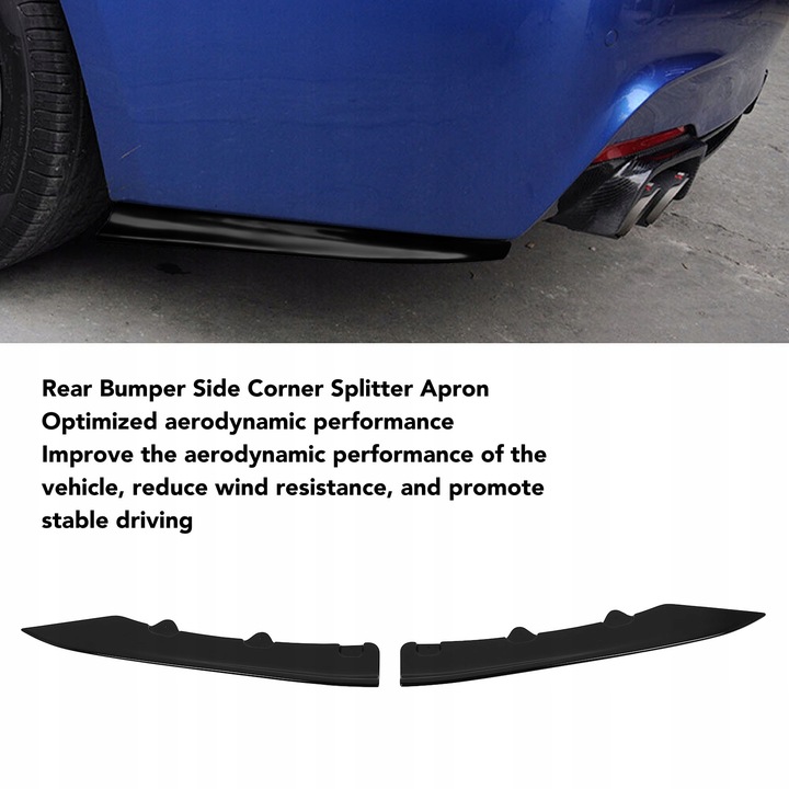 фото №10, 1 пара заднего бампера budy bok угловой fartuter светлый чёрные боковые 7c