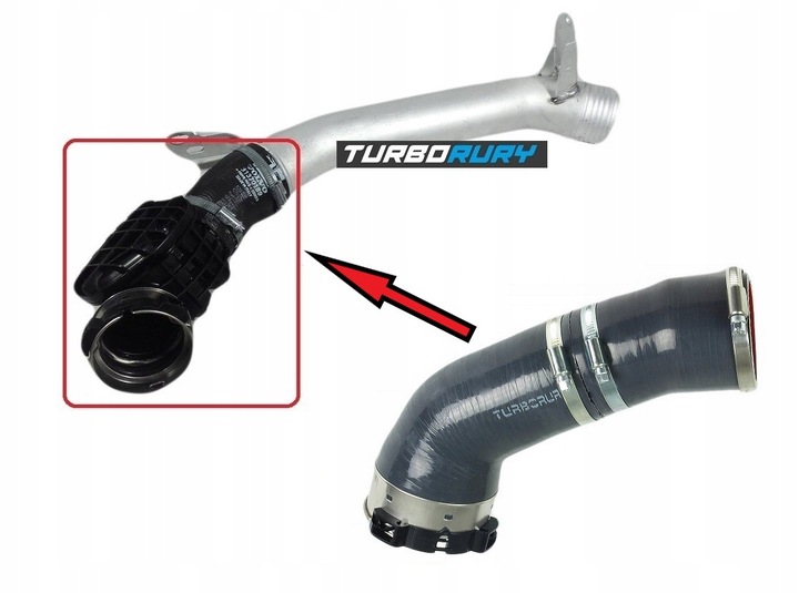 фото №11, Набір ремонтний резонатор шланг труба turbo volvo v40 2.0 d4 31370187