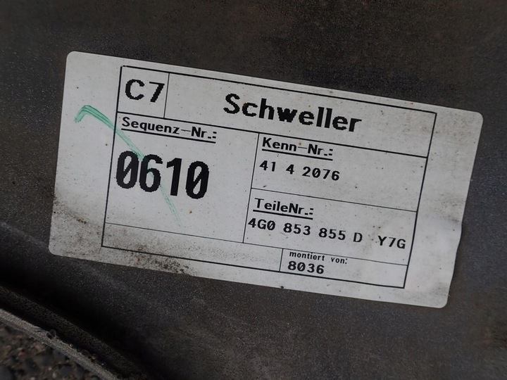 фото №5, Audi оригінальний номер 4g1853855d