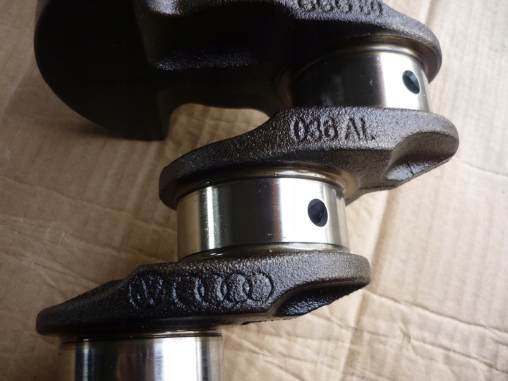 фото №10, Wał колінчастий + вкладиші vw golf v 1.4 fsi bln 036al