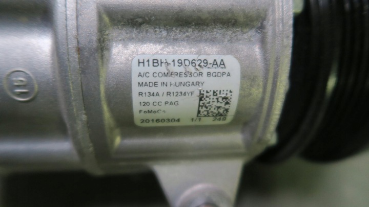 фото №5, Ford fiesta mk8 компрессор компрессор кондиционера h1bh-19d629-aa оригинал