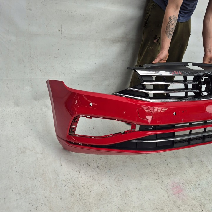 фото №9, Vw passat b8 рестайлінг 19- бампер перед переднє решітка радіатора 3g0807221e