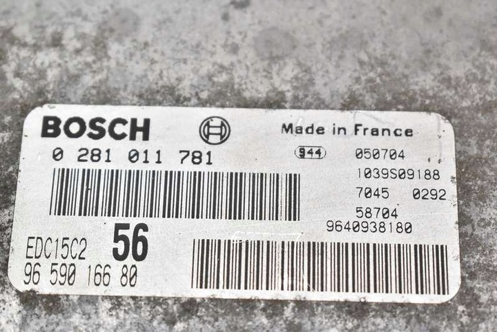 фото №9, Блок управления 9659016680 0281011781 peugeot 607 2.2 hdi 133 km рестайлинг 04-08