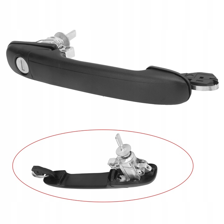 фото №11, Ручка зовнішня двері передніх лівих правих 6k0837205 з 2 ключами