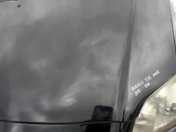 фото №7, Toyota avensis t25 рестайлінг капот кришка двигуна 209