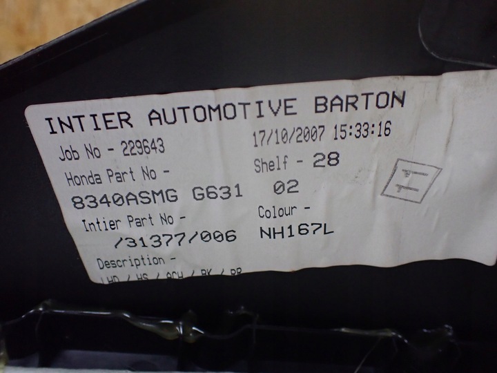 фото №11, Тунель середній honda civic viii 2007r 2.2 i-ctdi 8340a-smg 8894