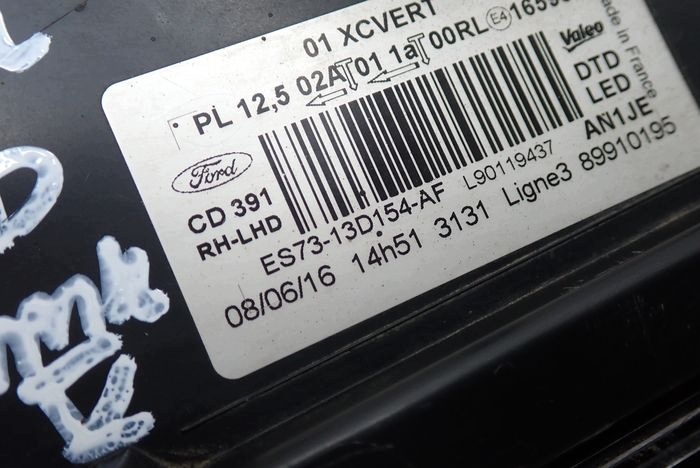 фото №9, Ford mondeo mk5 полный led динамический 14- фара правое фара es73-13s154-af