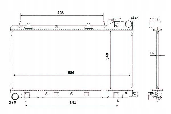 фото №2, Радіаторів subaru forester impr nrf