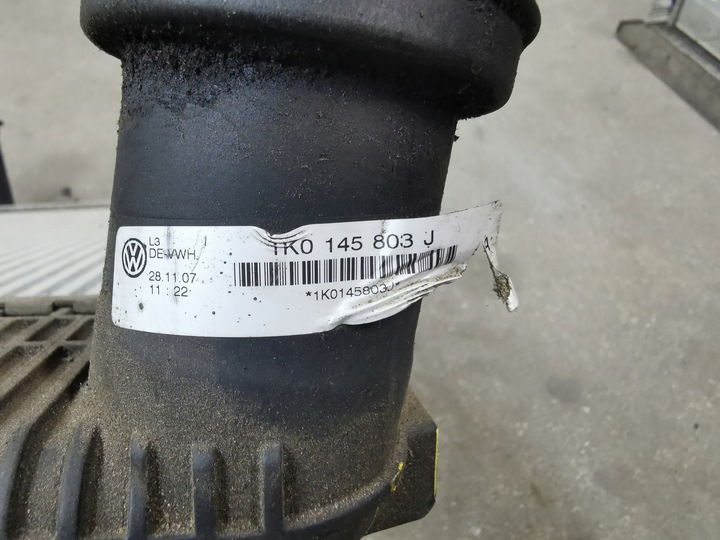 фото №7, Радиаторов интеркулер vw golf 5 v 1k0