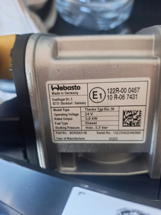 фото №5, Оригинальный отопление стояночный вебасто scania wta3,8kw