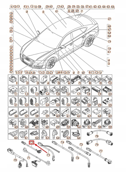 фото №7, Audi a6 a7 s7 rs7 s6 зображення processing адаптер провід loom 4g1971192a