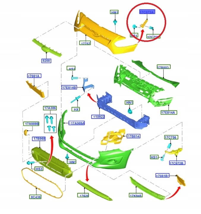 фото №11, Ползун бампера переднее правый tourneo connect 2013-