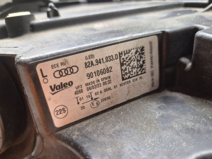 фото №11, Пошкоджена фара audi a1 ii 82a 82a941033d фара