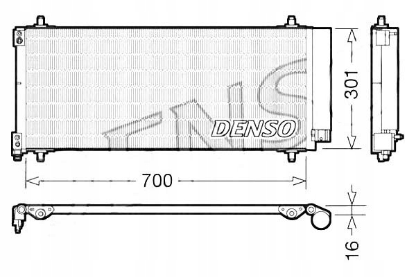 фото №12, Denso dcn21027 конденсатор, кондиционер