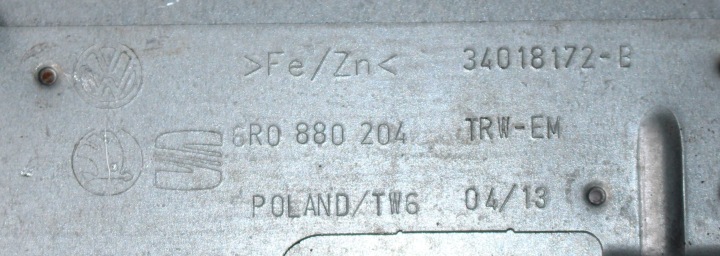 фото №10, Повітряна подушка пасажира, подушка , 6r0880204a, vw polo 6r