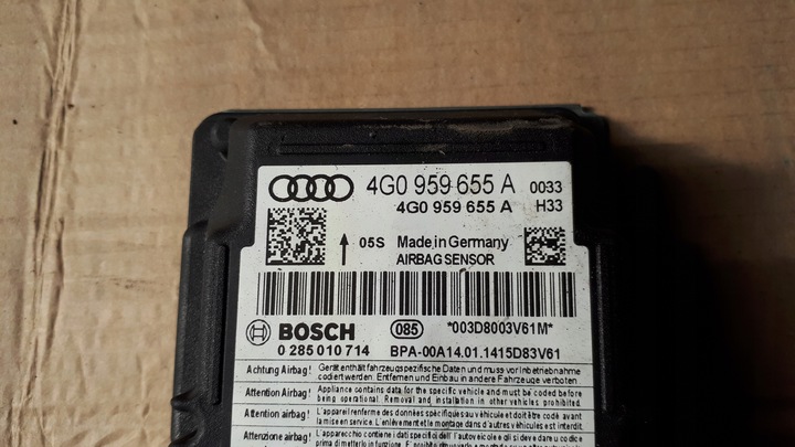 фото №6, S7 4g a7 модуль датчик подушка безпеки 4g0959655a a6 c7 s6