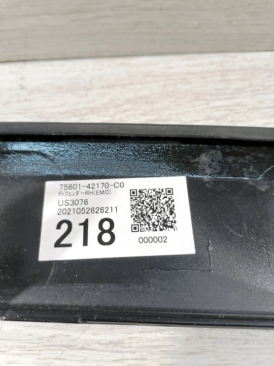 фото №13, Toyota rav 4 планка крило праві перед 75601-42170-c0