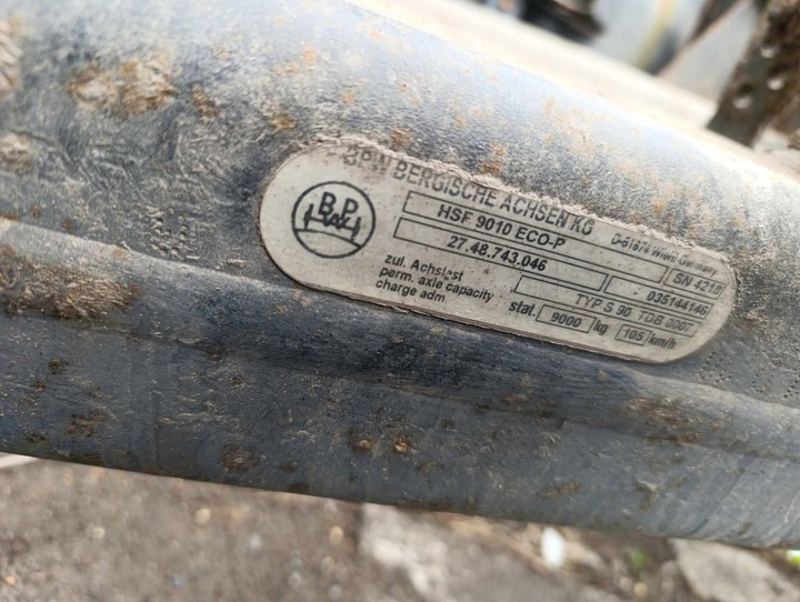 фото №3, Ось bpw 22,5 тип s90 tdb 0007